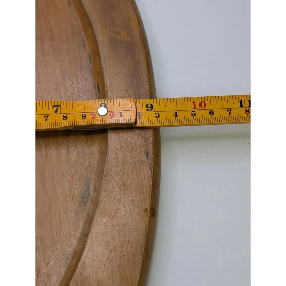 Vintage Western Wood Serving Carving Tray 14